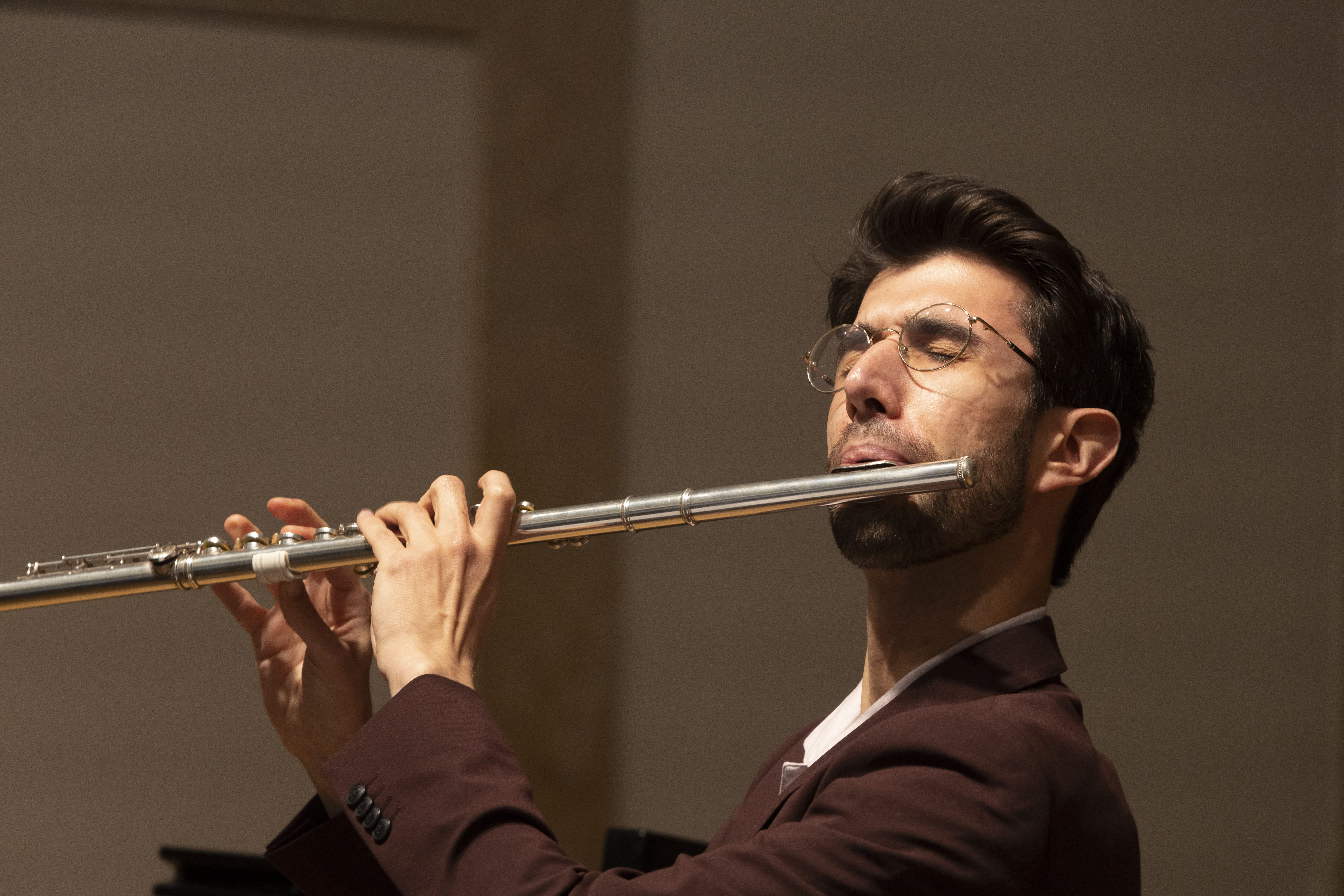 david silva playing a flute